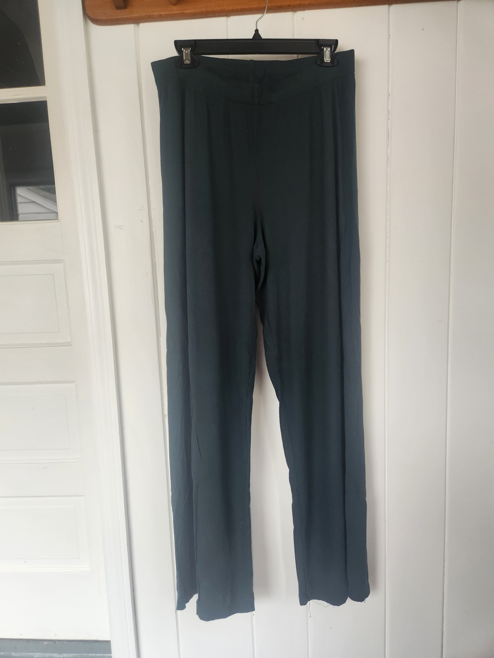 SKIMS Wide-Leg Pants in Teal Green